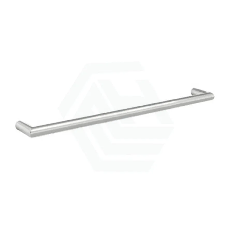 450/630/830mm ThermoGroup 12V Round Single Bar Heated Towel Rail Polished Stainless Steel