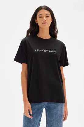 Assembly Label - Everyday Organic Logo Tee - True Black