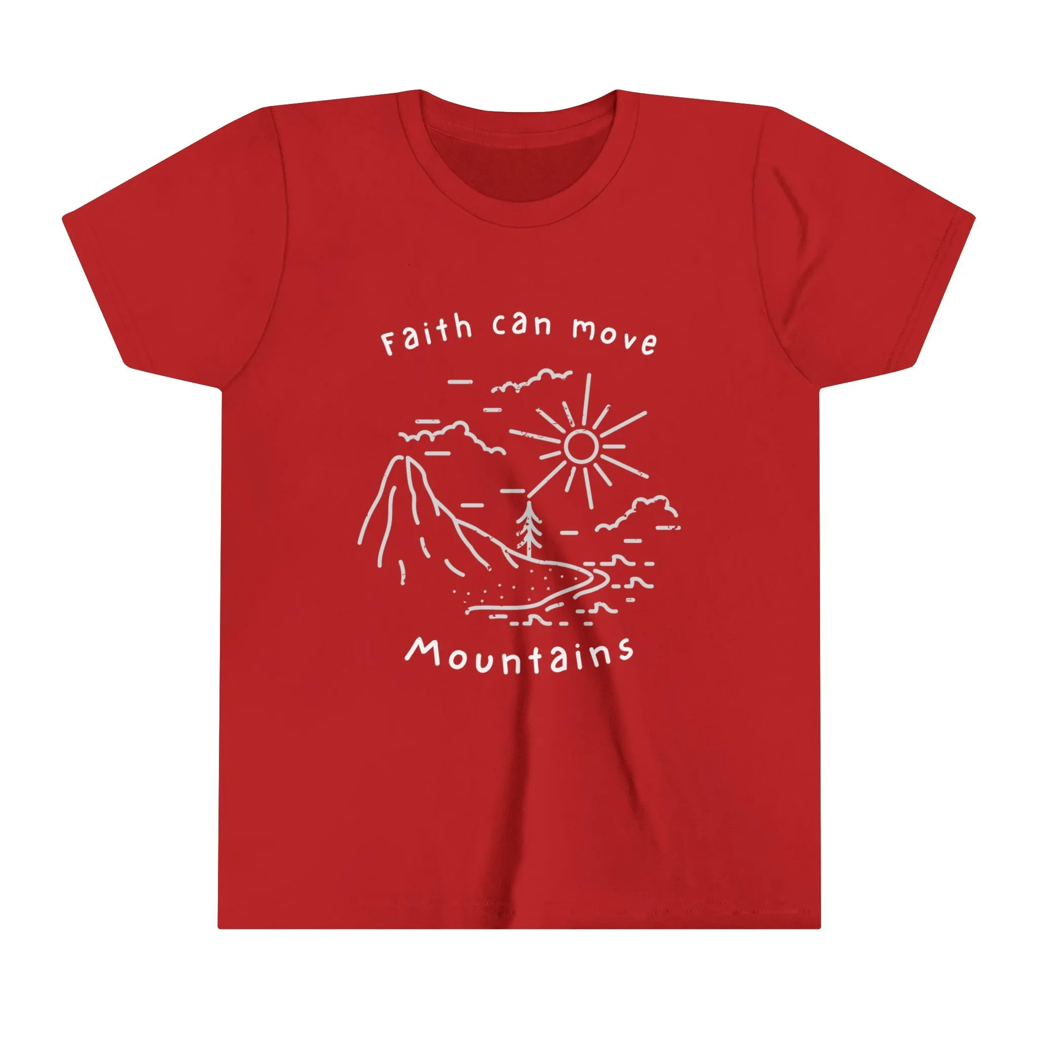 Bella Canvas Faith can Move Mountains Youth Tee