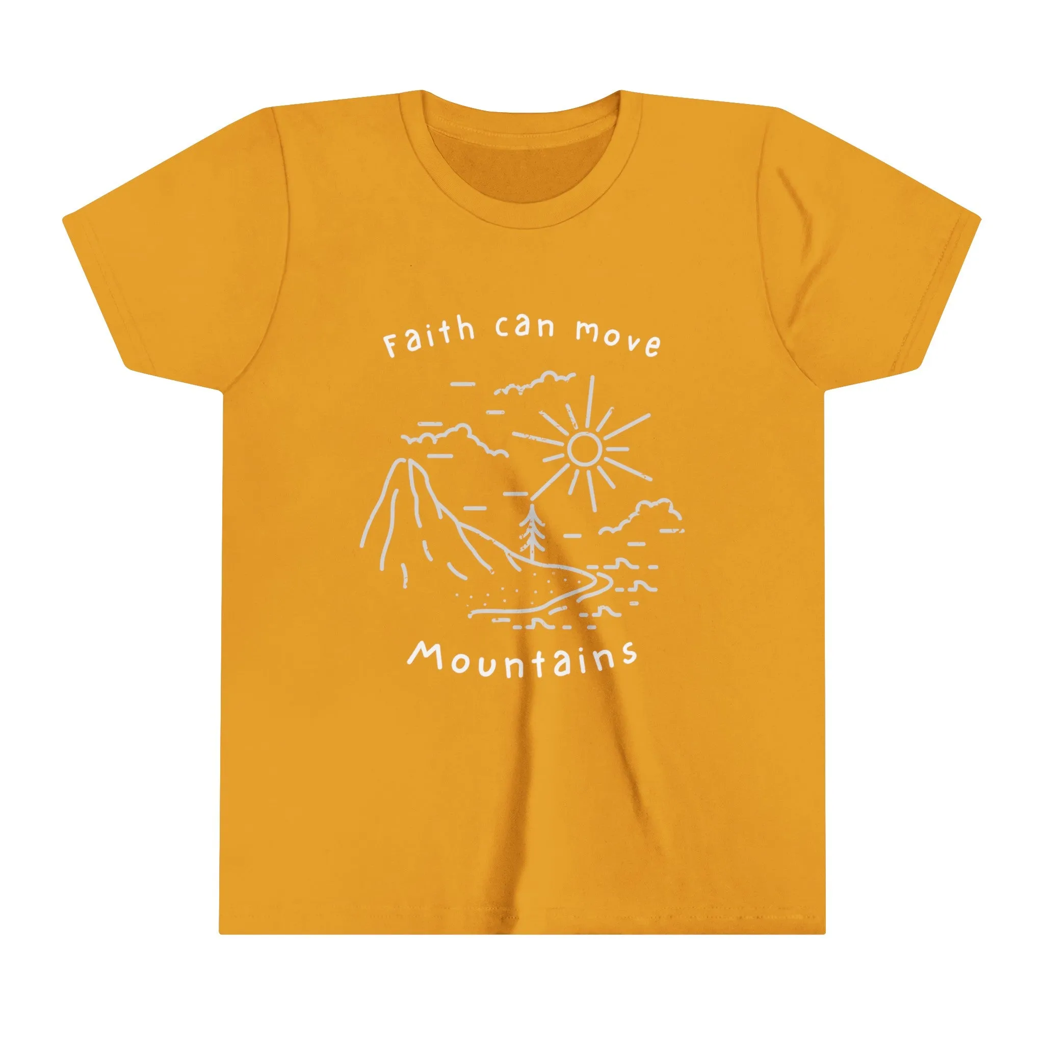 Bella Canvas Faith can Move Mountains Youth Tee