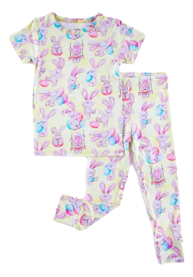 Birdie Bean Easter Stuffed Bunnies Oliver 2-piece Pajamas