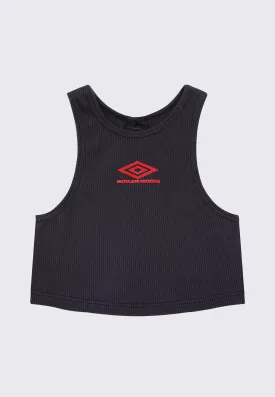 Boiler Room x Umbro Football Ribbed Top - Black