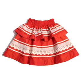 BRITTANY SMOCKED TIERED SKIRT