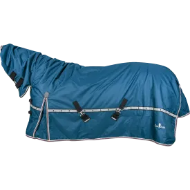 Classic Equine 10K Cross Trainer Turnout Blanket w/ Attached Hood- Indigo