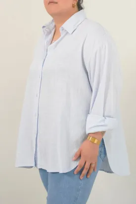 CURVE LINEN SHIRT