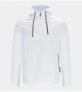 EMBOSSED HOODIE - WHITE