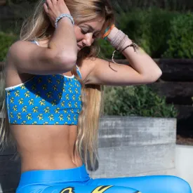 Grateful Dead | Sports Bra | Blue and Yellow Dancing Bear