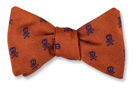 Orange/Purple Jolly Rogers Skull Bow Tie - B4094