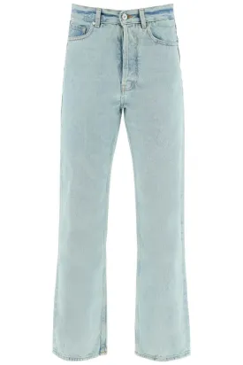 "denim overdyed PMYA040S24DEN001 MINT OFF WHITE