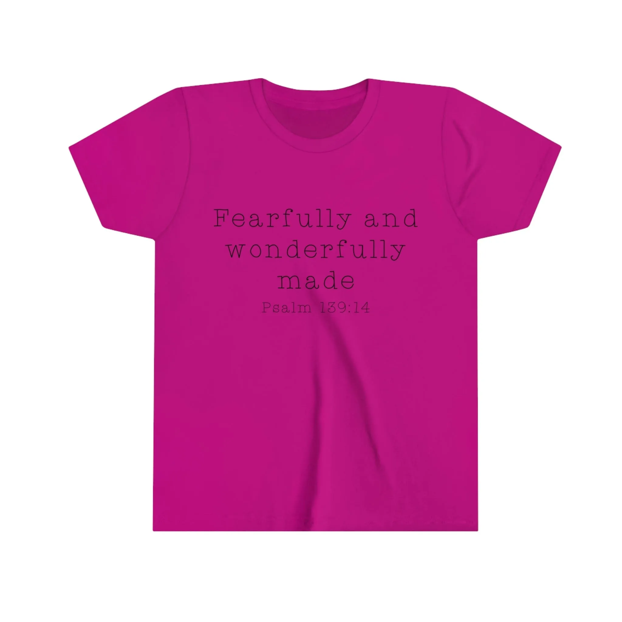 "Fearfully and Wonderfully Made" Bella Canvas Youth Short Sleeve Tee