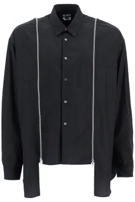 "shirt with functional zip 1N B004 BLACK