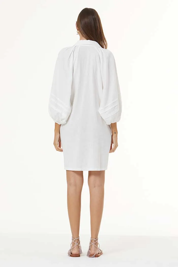 Sailboat Shirt Dress // Bone