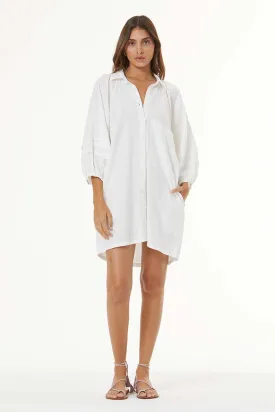 Sailboat Shirt Dress // Bone