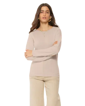 Women's Ultralight Cashmere Raglan Crew Neck Sweater Beige