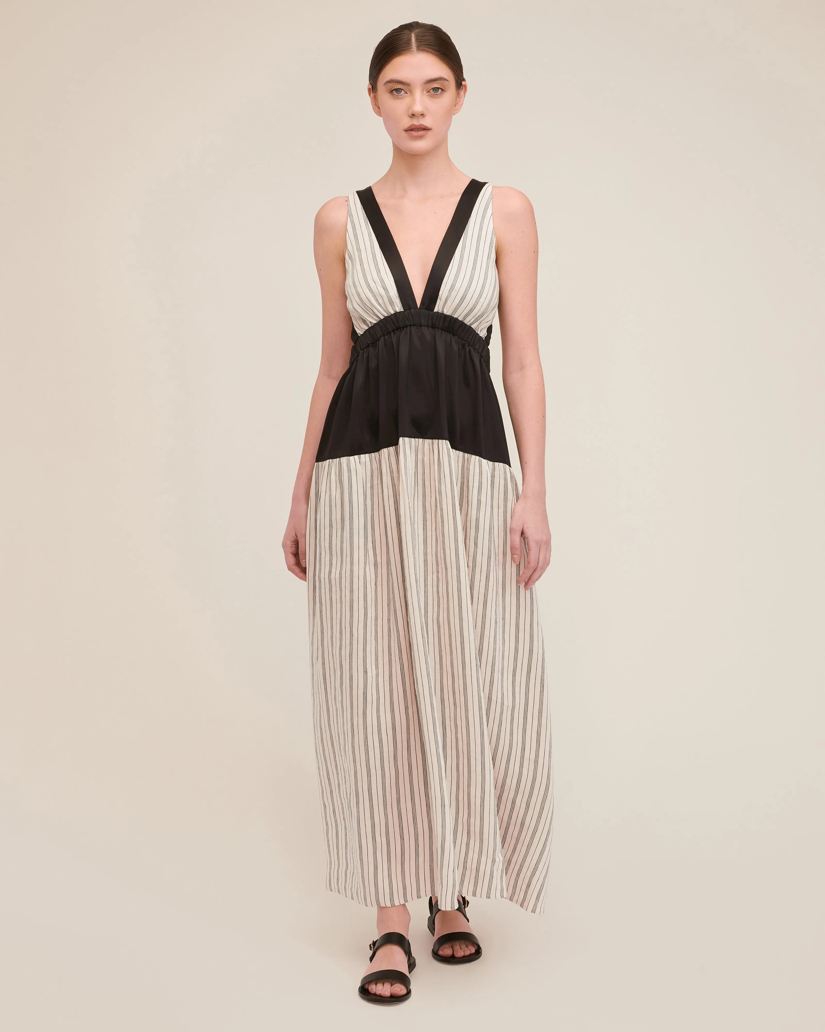 Zoe Stripe Maxi Dress